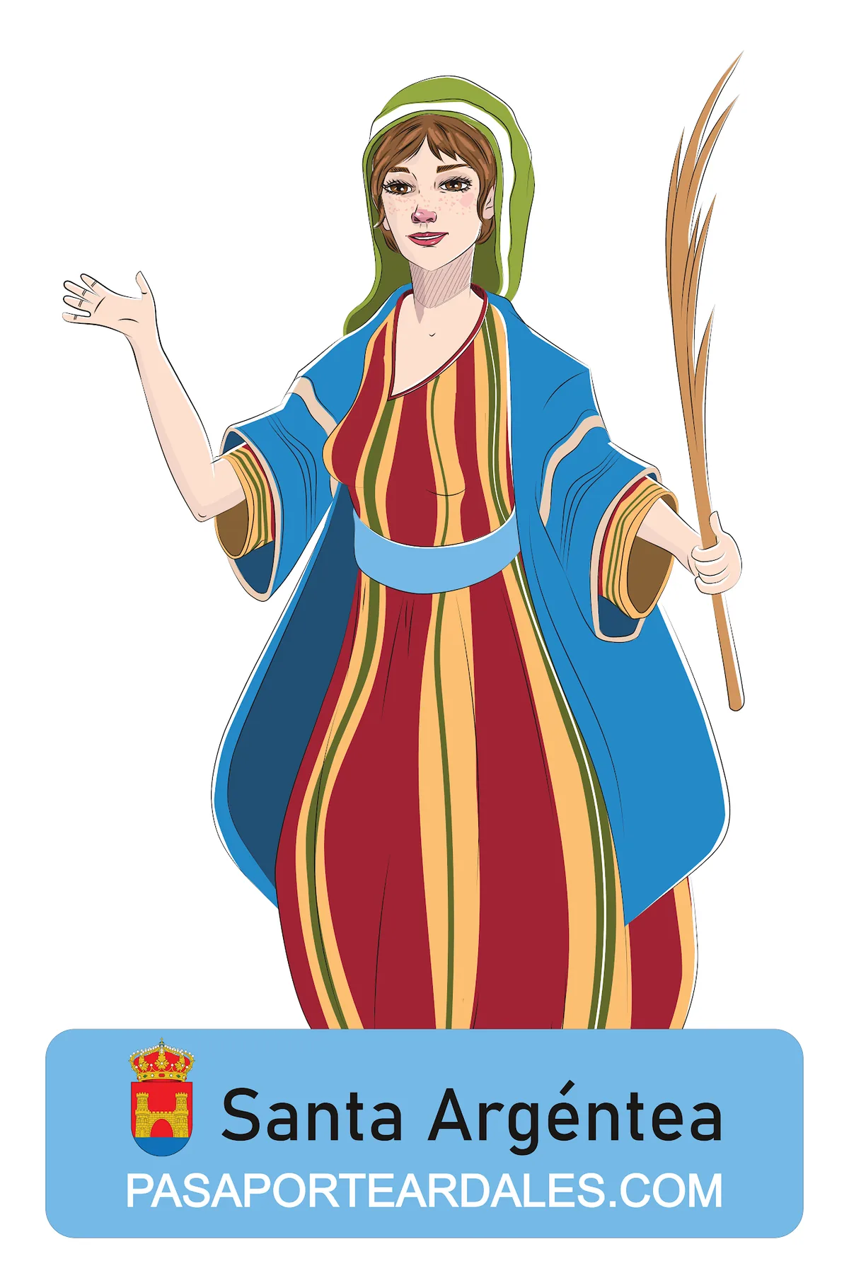 Santa Argéntea, personaje oficial de ARTdales.